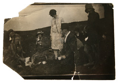 Enhancements to a damaged photo from the 1920s